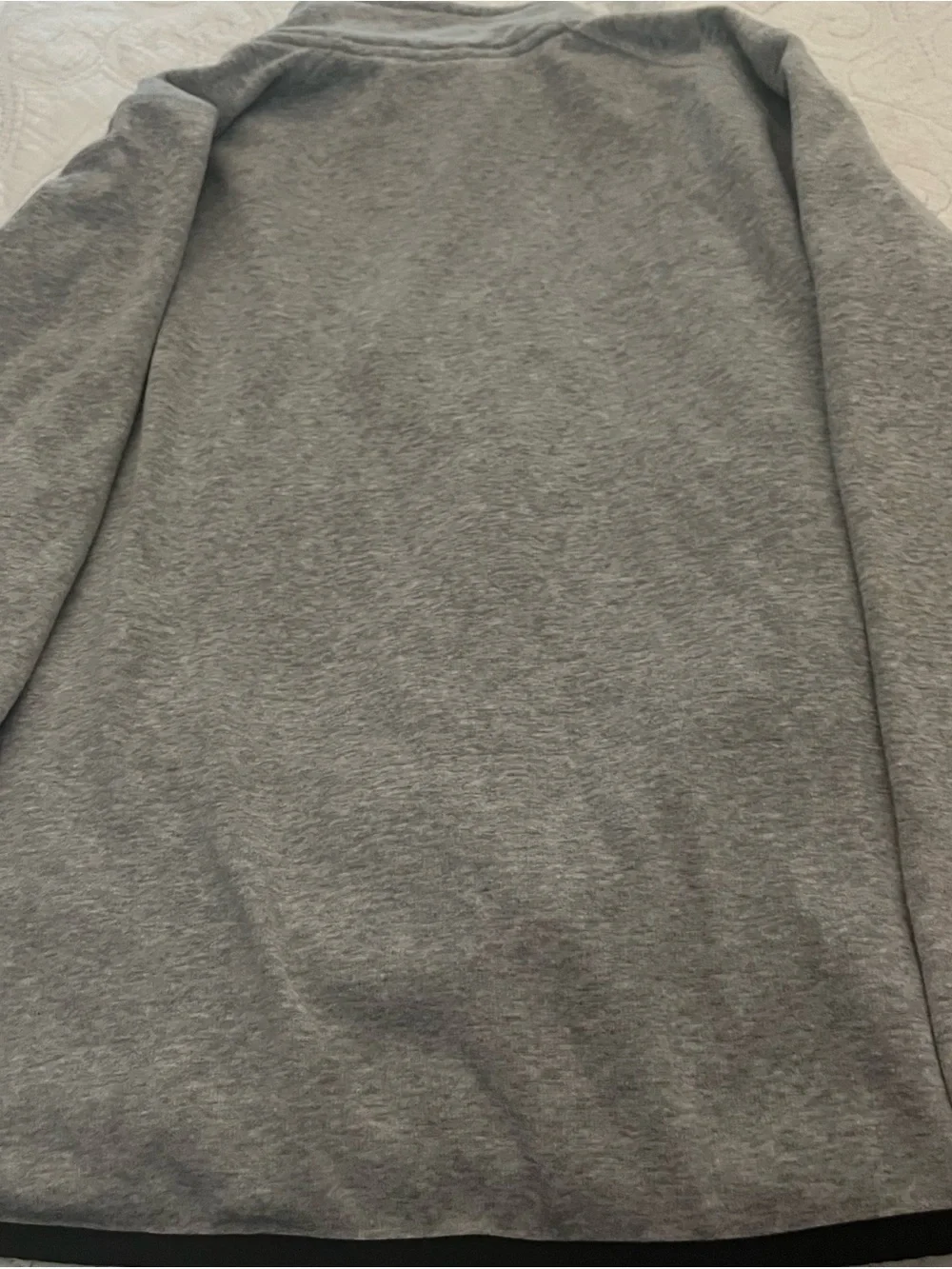 GapFit Kids Gray Fleece Quarter Zip Pullover | Size L (10)